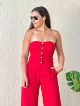 Load image into Gallery viewer, &quot;Roxy&quot; Strappless Tube Top And Matching Pants Set
