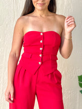 Load image into Gallery viewer, &quot;Roxy&quot; Strappless Tube Top And Matching Pants Set
