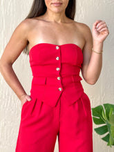 Load image into Gallery viewer, &quot;Roxy&quot; Strappless Tube Top And Matching Pants Set
