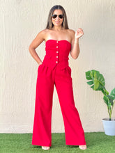 Load image into Gallery viewer, &quot;Roxy&quot; Strappless Tube Top And Matching Pants Set
