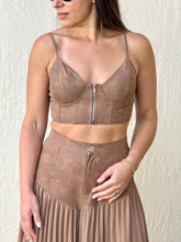 Load image into Gallery viewer, &quot;Brianna&quot; Sleeveless Crop Top And Wide legs Pallazo Pleaded Pants Set
