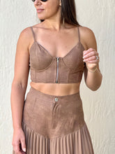 Load image into Gallery viewer, &quot;Brianna&quot; Sleeveless Crop Top And Wide legs Pallazo Pleaded Pants Set
