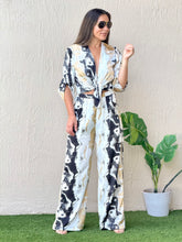 Load image into Gallery viewer, &quot;Amara&quot; Satin Printed Long Sleeve Shirt And Pants Set
