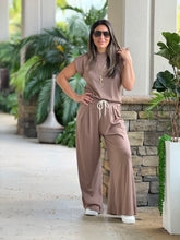 Load image into Gallery viewer, &quot;Shani&quot; Wide Leg High Waisted Pants And Top Shirt Set
