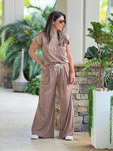 Load image into Gallery viewer, &quot;Shani&quot; Wide Leg High Waisted Pants And Top Shirt Set
