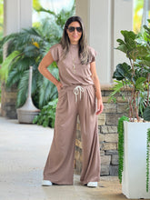 Load image into Gallery viewer, &quot;Shani&quot; Wide Leg High Waisted Pants And Top Shirt Set
