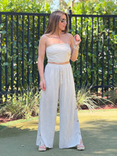 Load image into Gallery viewer, &quot;Gabrielle&quot; Tube Smocked Top And Matching Button Side Pants Set
