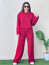 Load image into Gallery viewer, &quot;Sendy&quot; Long Sleeve Shirt And Sweatpants Set
