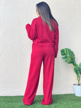 Load image into Gallery viewer, &quot;Sendy&quot; Long Sleeve Shirt And Sweatpants Set

