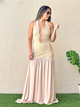 Load image into Gallery viewer, &quot;Analie&quot; Halter Stretching Maxi Dress
