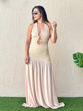 Load image into Gallery viewer, &quot;Analie&quot; Halter Stretching Maxi Dress
