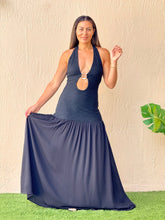 Load image into Gallery viewer, &quot;Analie&quot; Halter Stretching Maxi Dress
