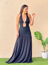 Load image into Gallery viewer, &quot;Analie&quot; Halter Stretching Maxi Dress
