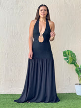 Load image into Gallery viewer, &quot;Analie&quot; Halter Stretching Maxi Dress
