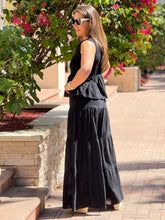 Load image into Gallery viewer, &quot;Pamela&quot; Rayon Vest And Tiered Palazzo Pants Set
