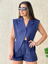 Load image into Gallery viewer, &quot;Mirella&quot;  Blazer Style Top With Connected Shorts.
