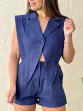Load image into Gallery viewer, &quot;Mirella&quot;  Blazer Style Top With Connected Shorts.
