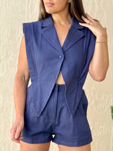 Load image into Gallery viewer, &quot;Mirella&quot;  Blazer Style Top With Connected Shorts.
