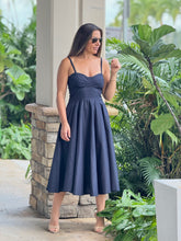 Load image into Gallery viewer, &quot;Alucinada&quot; Linen Corset Style Midi Dress
