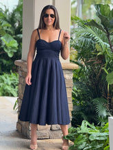 Load image into Gallery viewer, &quot;Alucinada&quot; Linen Corset Style Midi Dress

