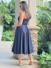 Load image into Gallery viewer, &quot;Alucinada&quot; Linen Corset Style Midi Dress
