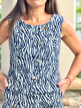 Load image into Gallery viewer, &quot;Nikkie&quot; Denim Printed Vest And Stretching Pants Set
