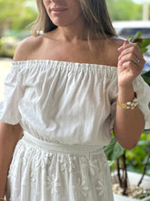 Load image into Gallery viewer, &quot;Alona&quot; Off The Shoulder Solid White Maxi Dress
