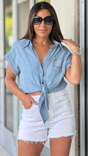 Load image into Gallery viewer, &quot;May&quot; Lightweight Denim Shirt
