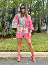 Load image into Gallery viewer, &quot;Anabelle&quot;  Long Sleeve Shirt And Short Set
