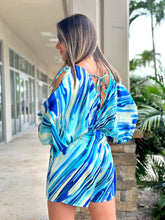 Load image into Gallery viewer, &quot;Poppy&quot; Kimono Sleeve With Slit Detailing Romper
