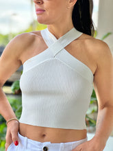 Load image into Gallery viewer, &quot;Bora&quot;  Halter Cross crop Top
