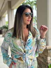 Load image into Gallery viewer, &quot;Amanda&quot; Tropical Print Long Sleeve Shirt And Pants
