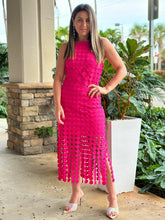Load image into Gallery viewer, &quot;Love&quot; Sleeveless Circle Lace Midi Dress
