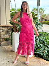 Load image into Gallery viewer, &quot;Love&quot; Sleeveless Circle Lace Midi Dress
