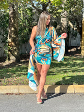 Load image into Gallery viewer, &quot;Ravenna&quot; Multicolor One Shoulder Mini Dress
