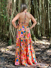 Load image into Gallery viewer, &quot;Angeles&quot; Halter Back Cross Strap Tiered Maxi Dress
