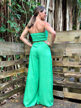 Load image into Gallery viewer, &quot;Alona&quot; Linen Solid Color Tube Top And High Waisted Pants Set
