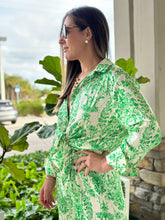 Load image into Gallery viewer, &quot;Gina&quot;Long Sleeve Button Down Shirt Top And High Waisted Pants
