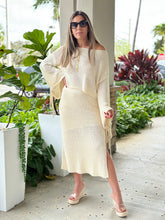 Load image into Gallery viewer, &quot;Gaetana&quot; Braid Detail Sweater Top And Midi Skirt Set
