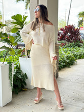 Load image into Gallery viewer, &quot;Gaetana&quot; Braid Detail Sweater Top And Midi Skirt Set
