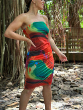 Load image into Gallery viewer, &quot;Amy&quot; Printed  Ruched Off Shoulder Dress
