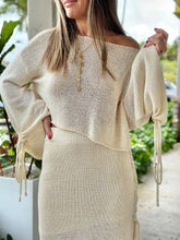 Load image into Gallery viewer, &quot;Gaetana&quot; Braid Detail Sweater Top And Midi Skirt Set
