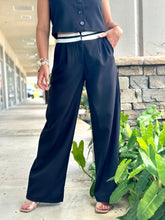 Load image into Gallery viewer, &quot;Beverly&quot; Sleeveless Belt And High Waisted Pants Set
