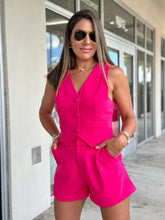 Load image into Gallery viewer, &quot;Candela&quot; Sleeveless Vest And High Waisted Shorts Set
