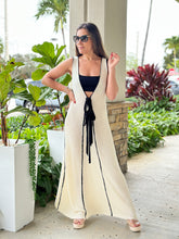 Load image into Gallery viewer, &quot;Rafaella&quot; Plunging Neckline With Binding Maxi Dress
