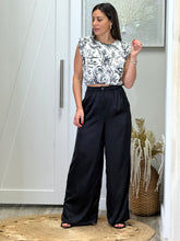 Load image into Gallery viewer, &quot;Anita&quot; Shoulder Pad Crop Top And High Waisted Pants
