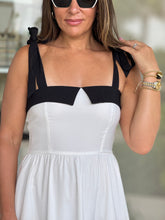 Load image into Gallery viewer, Color Block contrast Tiered Maxi Dress
