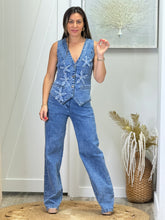 Load image into Gallery viewer, &quot;Catania&quot; Denim Vest And High Waisted Pants Set
