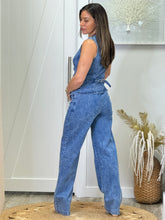 Load image into Gallery viewer, &quot;Catania&quot; Denim Vest And High Waisted Pants Set
