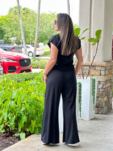 Load image into Gallery viewer, &quot;Shani&quot; Wide Leg High Waisted Pants And Top Shirt Set
